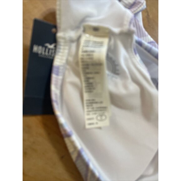 Hollister Swim Top Bikini Small Brand New with Tags Lavender Swirl - Picture 5 of 8